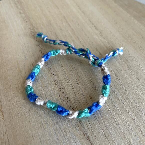 Handmade Jewelry - Amalthea Bracelet, anklet, trendy, comfortable, tie, embroidery thread, woven, g